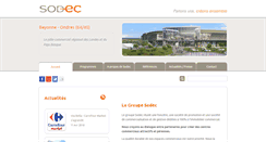 Desktop Screenshot of groupe-sodec.com